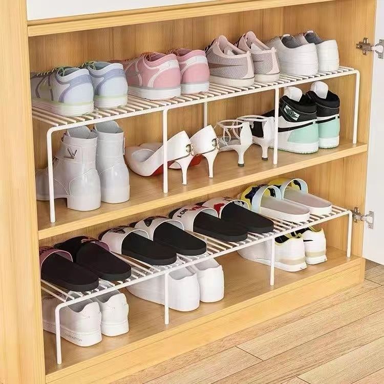 Shoe rack space-saving shoe storage compartment rack shoe cabinet cabinet built-in divider retractable layered shelf manufacturer