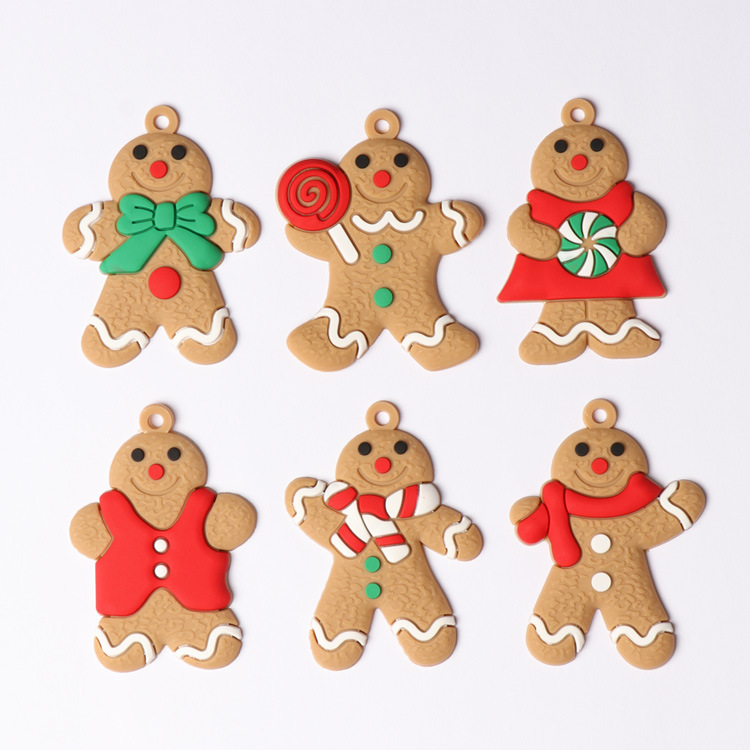Picture of 2024 New Christmas Tree DIY Pendant Gingerbread Man Twelve Source Manufacturer Christmas Scene Arrangement Pendant