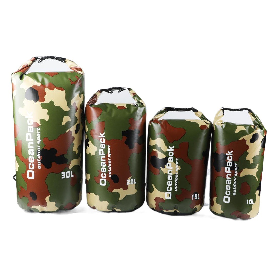 Camouflage Rafting Waterproof Bag Single Shoulder Double Shoulder Dry Bag Outdoor Waterproof Bag Rafting Bag Outdoor Sports Bag