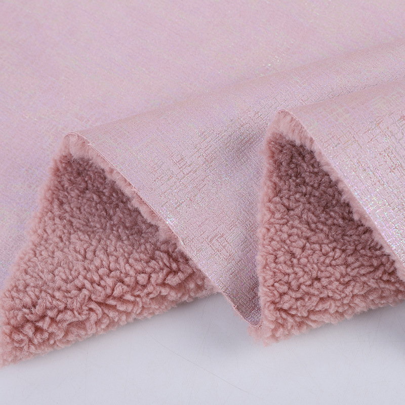 Picture of Local factory sells fur and wool integrated composite fabric lamb fleece autumn and winter coat children's clothing fashion fabric