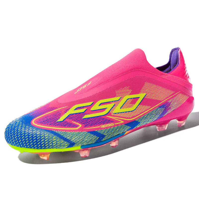 2025 New Colorful Binbin Bird Football Shoes Long Broken Nails Breathable Sports Training Shoes for Men and Women Factory Outlet