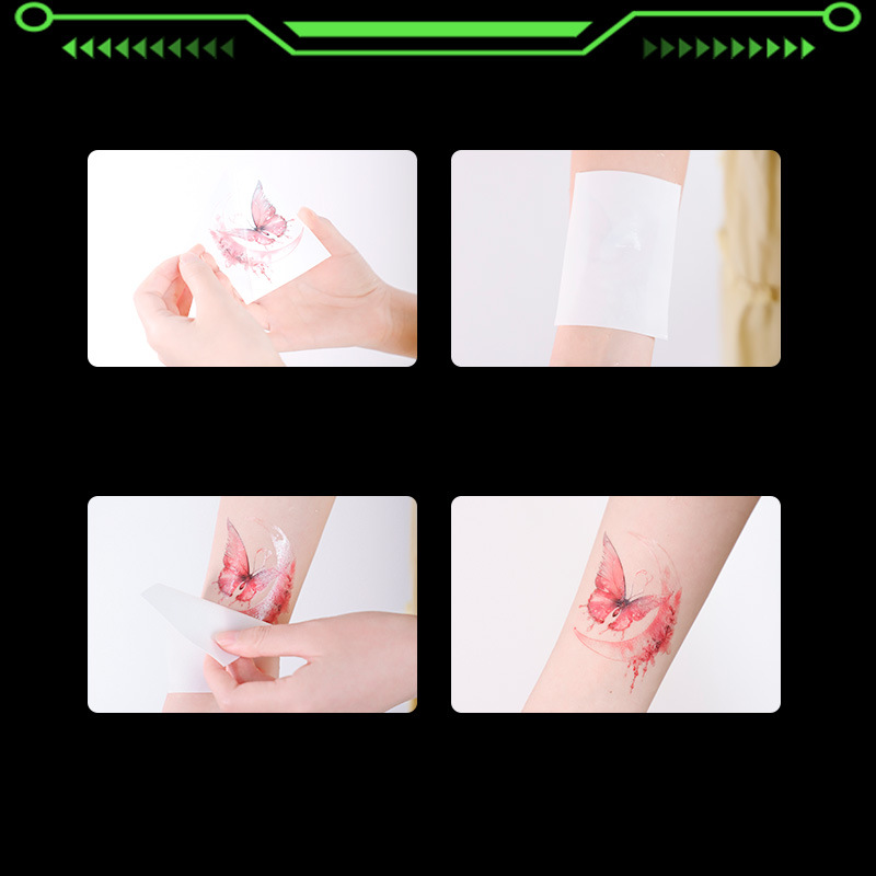 Picture of Cute luminous cartoon cartoon tattoo stickers men and women children arm shoulder fluorescent pattern waterproof long lasting students