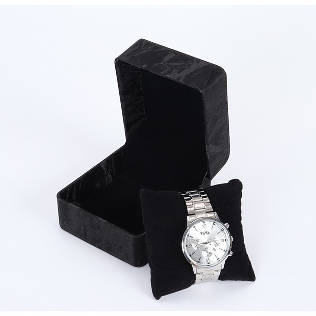 Picture of Pu Leather Watch Box Universal Flip Watch Box Storage Box Portable Watch Packaging Display Box High-End Pocket Watch Box