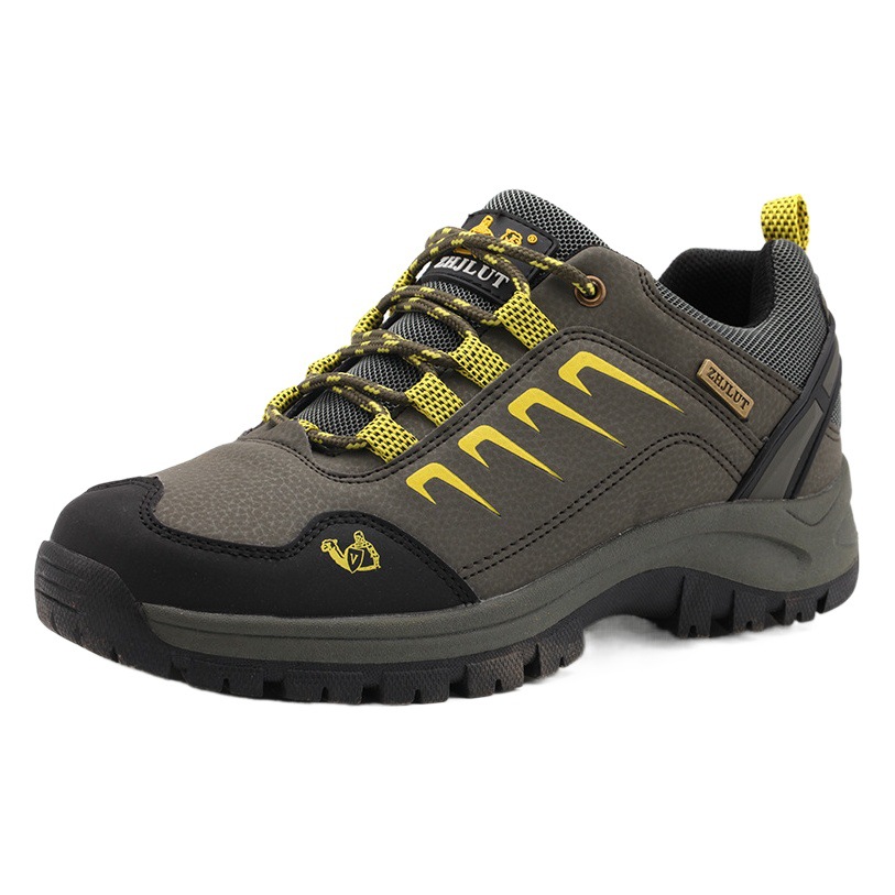 Plus size cross-border spring and autumn outdoor hiking shoes off-road hiking shoes couple's travel shoes leather single-layer shoes one-piece delivery