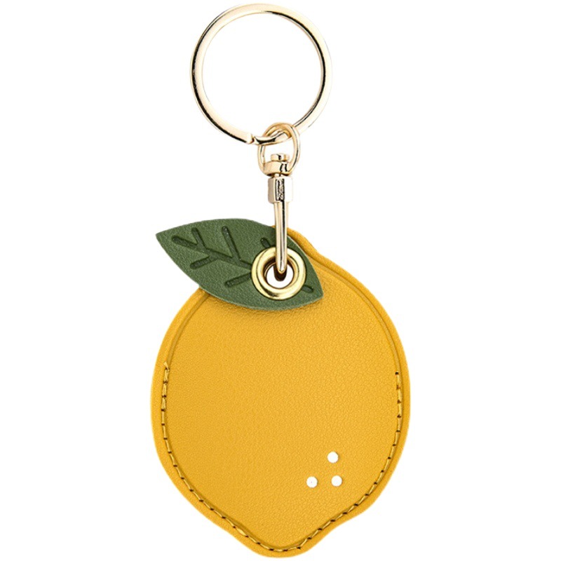 Bamen Chong Society Cartoon Access Card Leather Case Personalized Creative Keychain Pendant Cute Girl Bag Hanging Small Gift