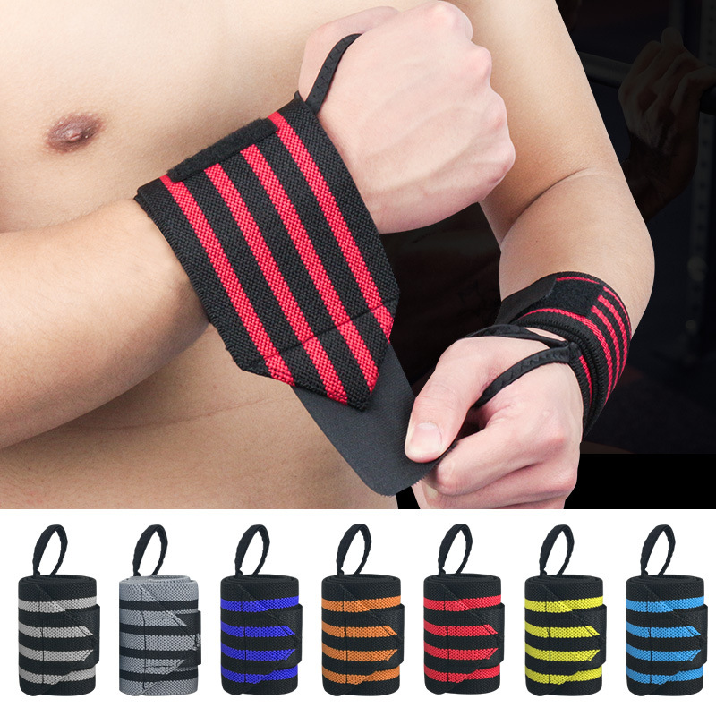 Picture of Spot Wholesale Wristbands Basketball Fitness Weightlifting Wrist Support Pressurized Power-Assisted Bandage Anti-Sprain Protective Gear