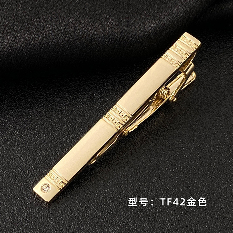 Picture of Men's Tie Clip Manufacturer Direct Sales Yiwu Cross-Border Business Metal Tie Clip Tieclips Bow Tie Business Style