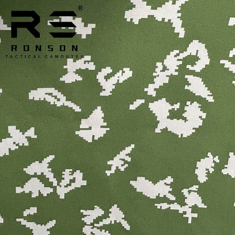 Klmk Cordura Russian Birch Tree White Flower Camouflage Fabric 500D Nylon Printed Oxford Cloth Waterproof Pu