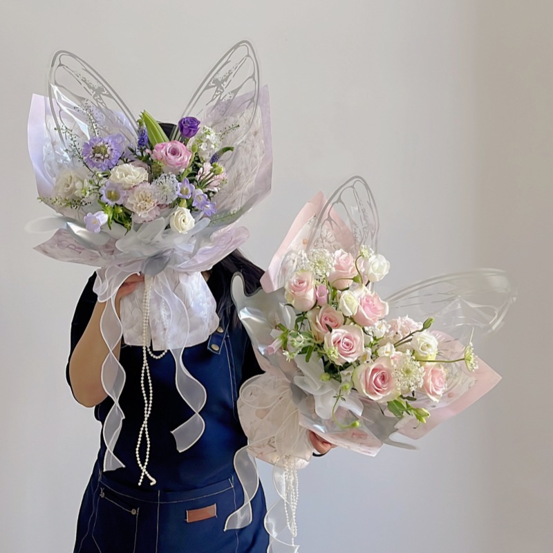 Yitong Waterproof and Fresh Small Floral Kapok Paper Flower bouquet Wrapping Paper Florist Handmade DIY Floral Material
