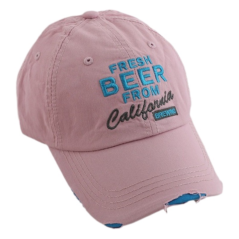 Niche Trendy Brand Old Hole Kidsren's Baseball Cap Korean Style Street Retro Color Versatile Baby Letter Peaked Cap