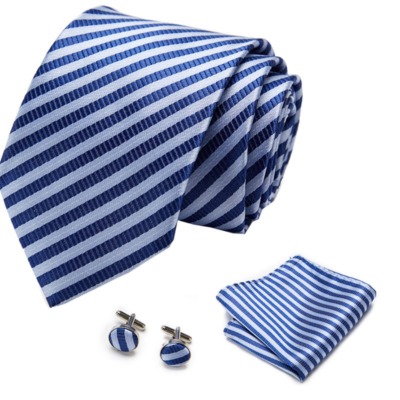 Picture of New Tie in Stock Cross-Border Hot Selling Tie Manufacturer Business Men's Formal Tie Set Ready-Made Fashion Accessories