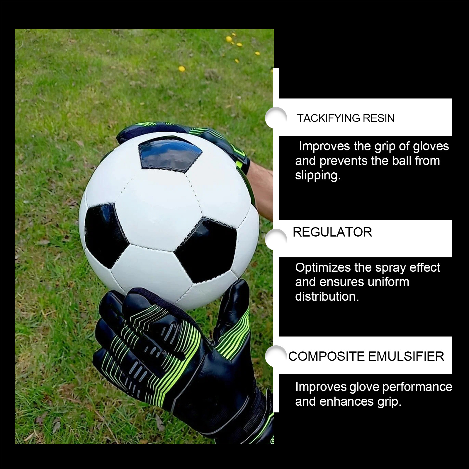 Picture of Jue Fish Goalkeeper Gloves Grip Spray Gloves Increased Tack Improved Grip Adhesive Spray
