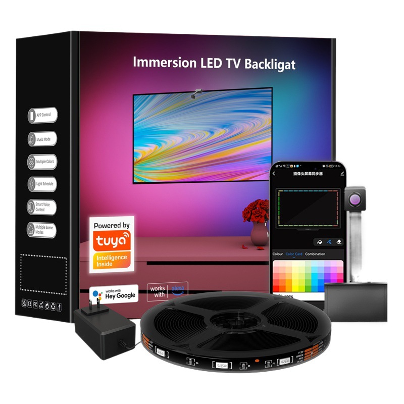 Cross-border exclusive for graffiti APP camera to capture TV screen synchronization Smart LED atmosphere light Belt
