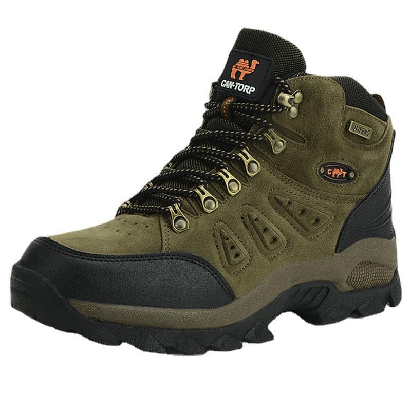 2024 Spring and Autumn High Top Outdoor Sports Hiking Shoes Men's Hiking Women's Shoes Large Size Casual Mid-Top Couple Shoes Trendy