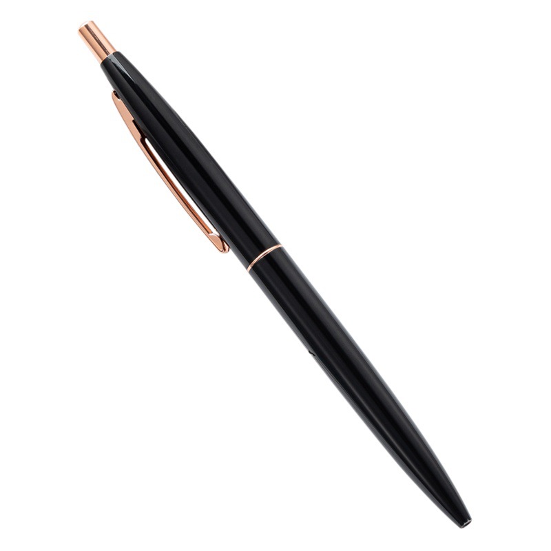 Hotel metal press pen color ballpoint pen lettering logo office advertising pen color press pen in stock wholesale