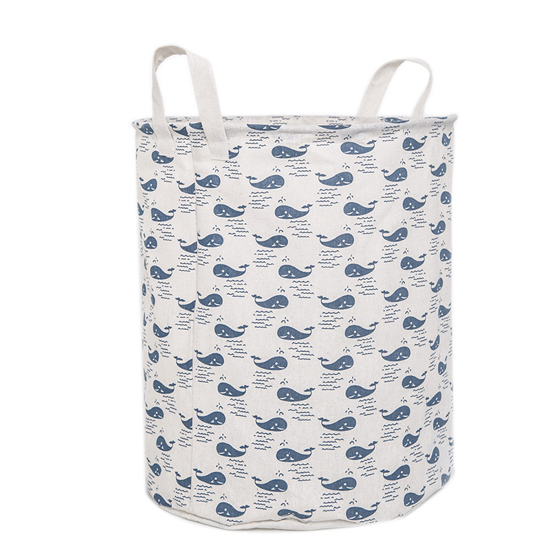 Picture of Nordic style simple laundry basket fabric storage basket home laundry basket dirty clothes storage basket bathroom laundry basket