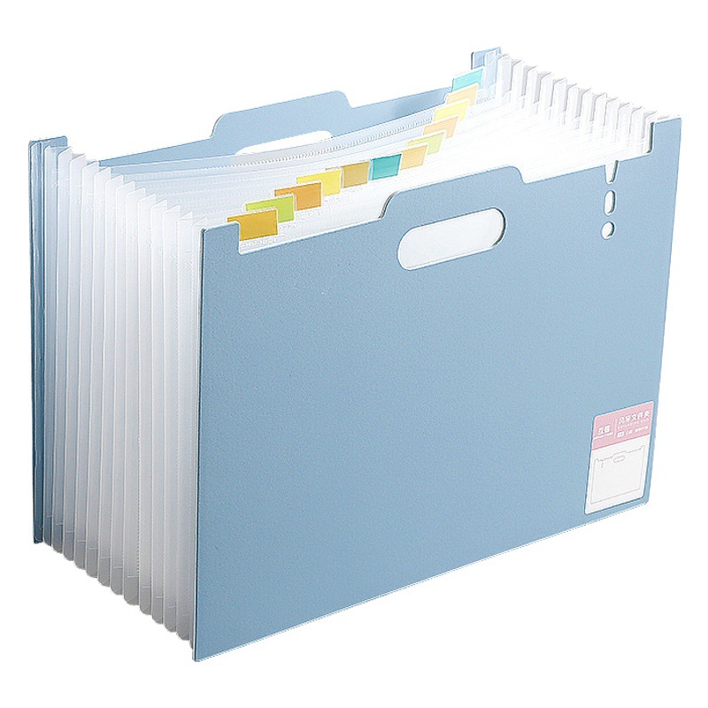 a4 organ bag portable multi-layer folder student 13 grid test paper storage bag large capacity file bag transparent classification