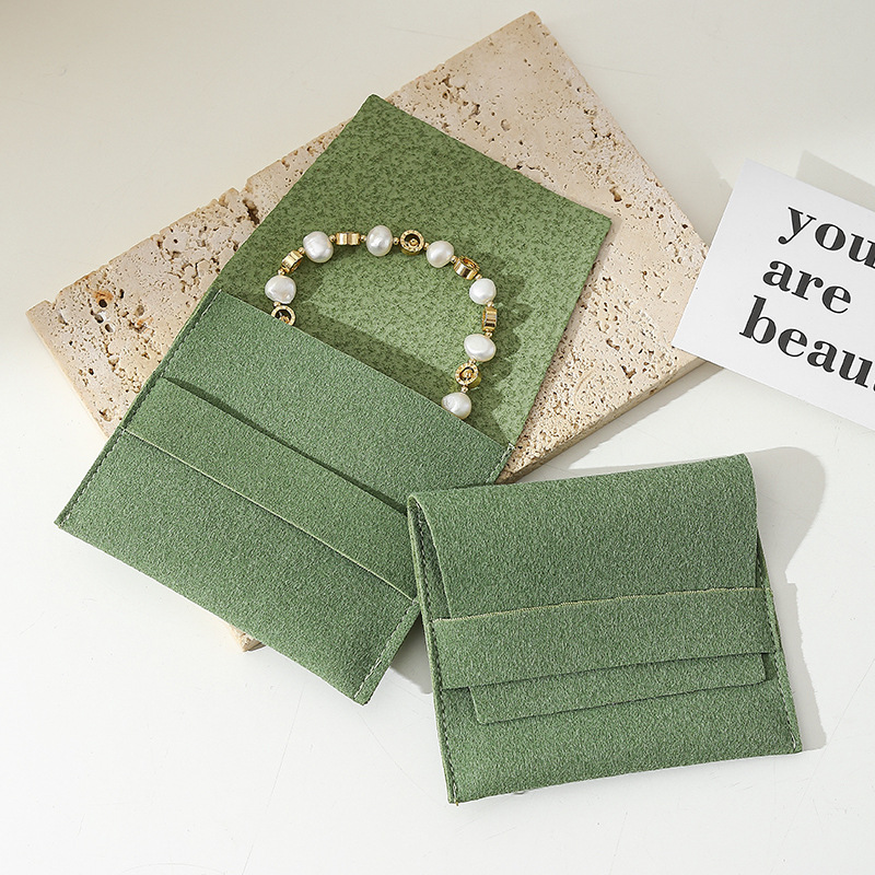 Picture of Multicolor Flannel Bag Jewelry Bag Snaps Thickened Bag Ring Necklace Anti-oxidation Jewelry Storage Bag Wholesale