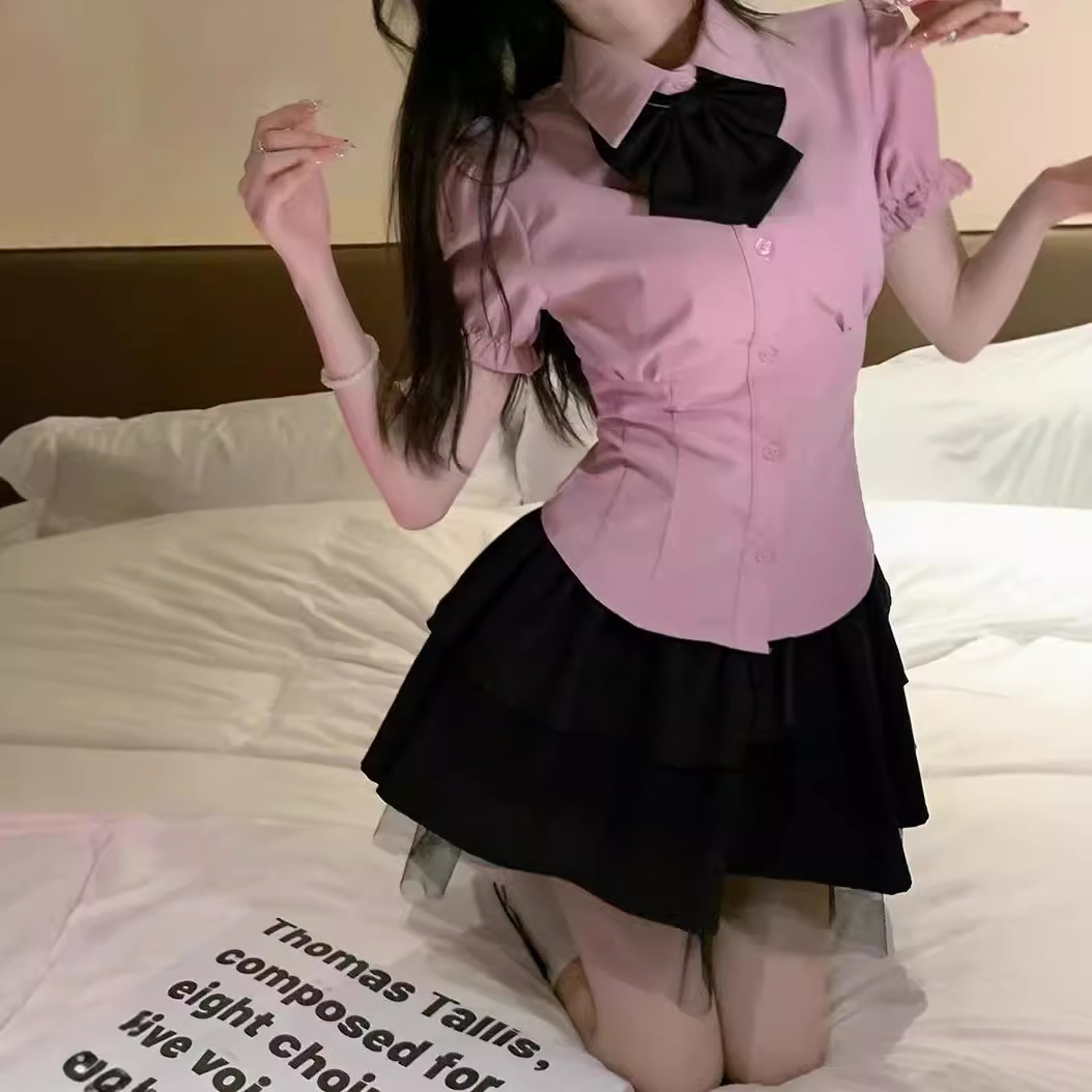 All-match small hip cake skirt 2025 summer new high waist slim puffy skirt women's fashion