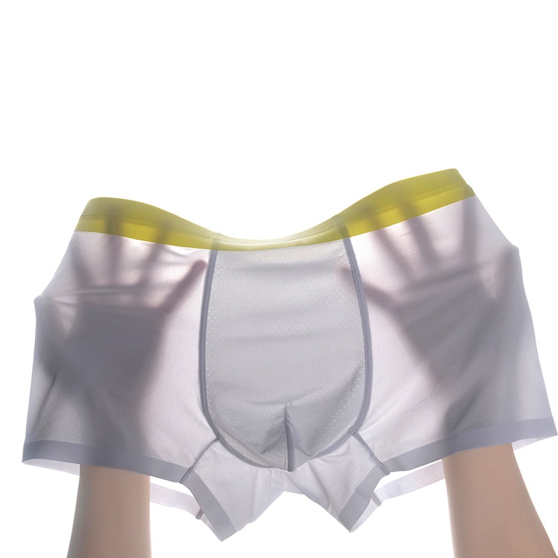 Picture of 2025m Lan's New 120S Ice Silk Men's Underwear, Seamless, Light and Flying Mask Pants, Pure Color Antibacterial Boxer Briefs