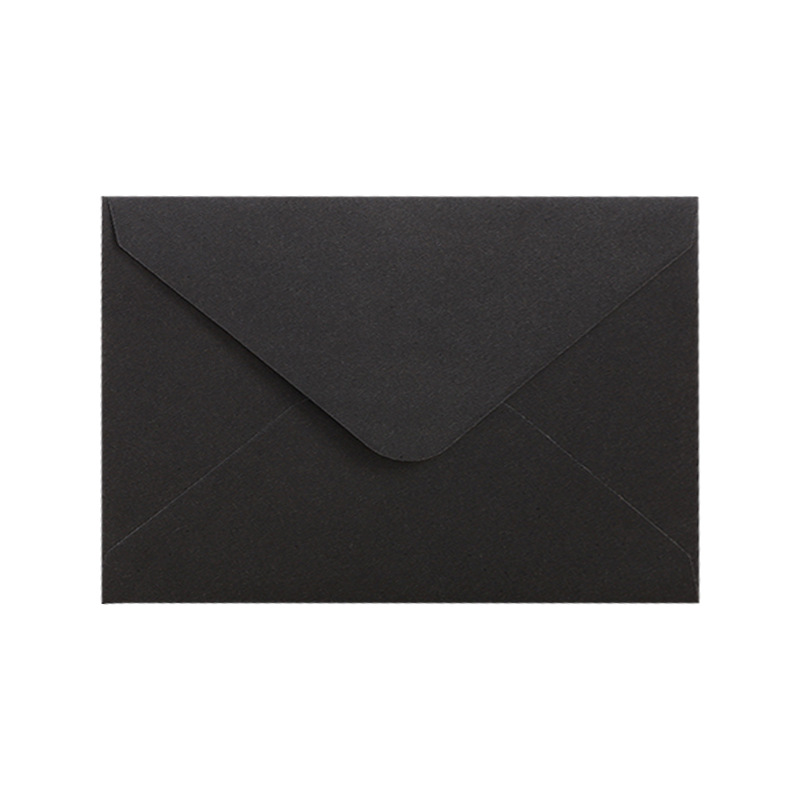 Picture of In stock wholesale solid color European color double adhesive paper Western envelope Kraft paper black Kali seal cross-border Amazon