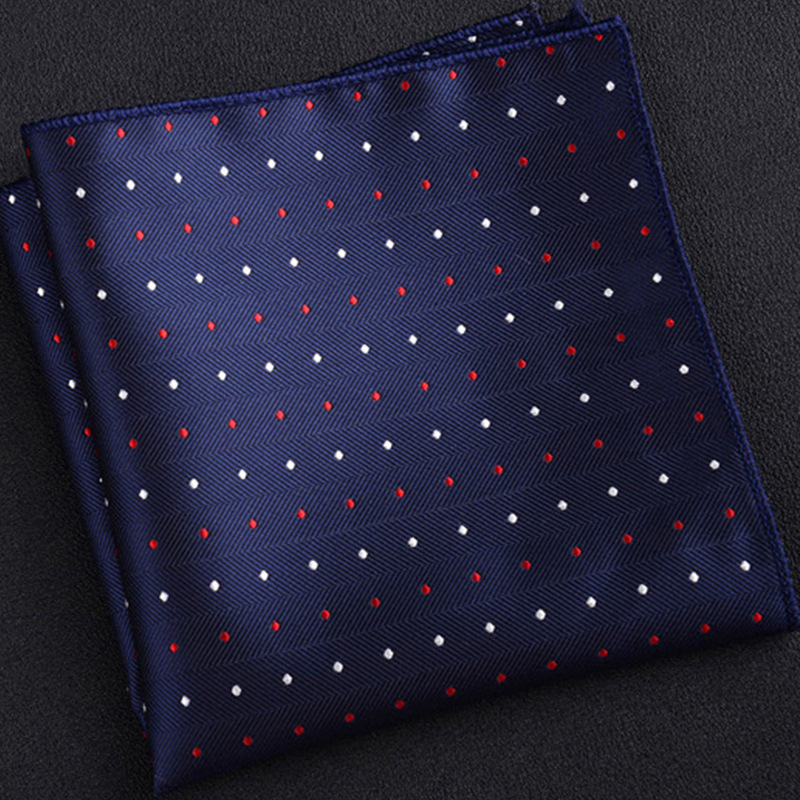 Picture of Men's suit small square scarf factory wholesale fashion polyester fashion accessories vintage embroidery pattern pocket towel men's clothing