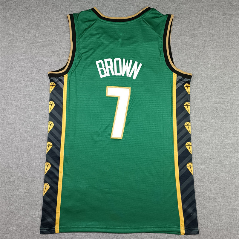 New Celtics No. 0 Tatum No. 7 Brown No. 8 Walker 36 Smart Hot Press Edition Basketball Jersey