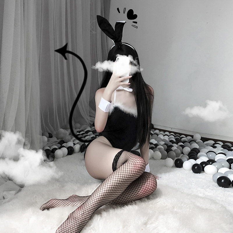 1058 sexy lingerie female role-playing sexy bunny uniform temptation pure desire one-piece open file free off suit