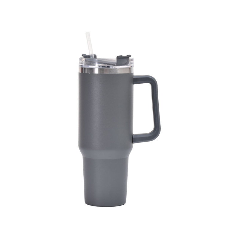 Picture of Cross-border 40oz generation second generation car cup 304 stainless steel handle thermos cup large capacity straw ice cup