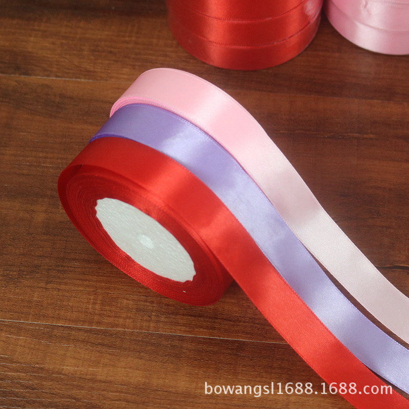 Picture of Spot wholesale 2cm ribbon gift flower cake baking decoration ribbon diy ribbon multicolor clothing accessories