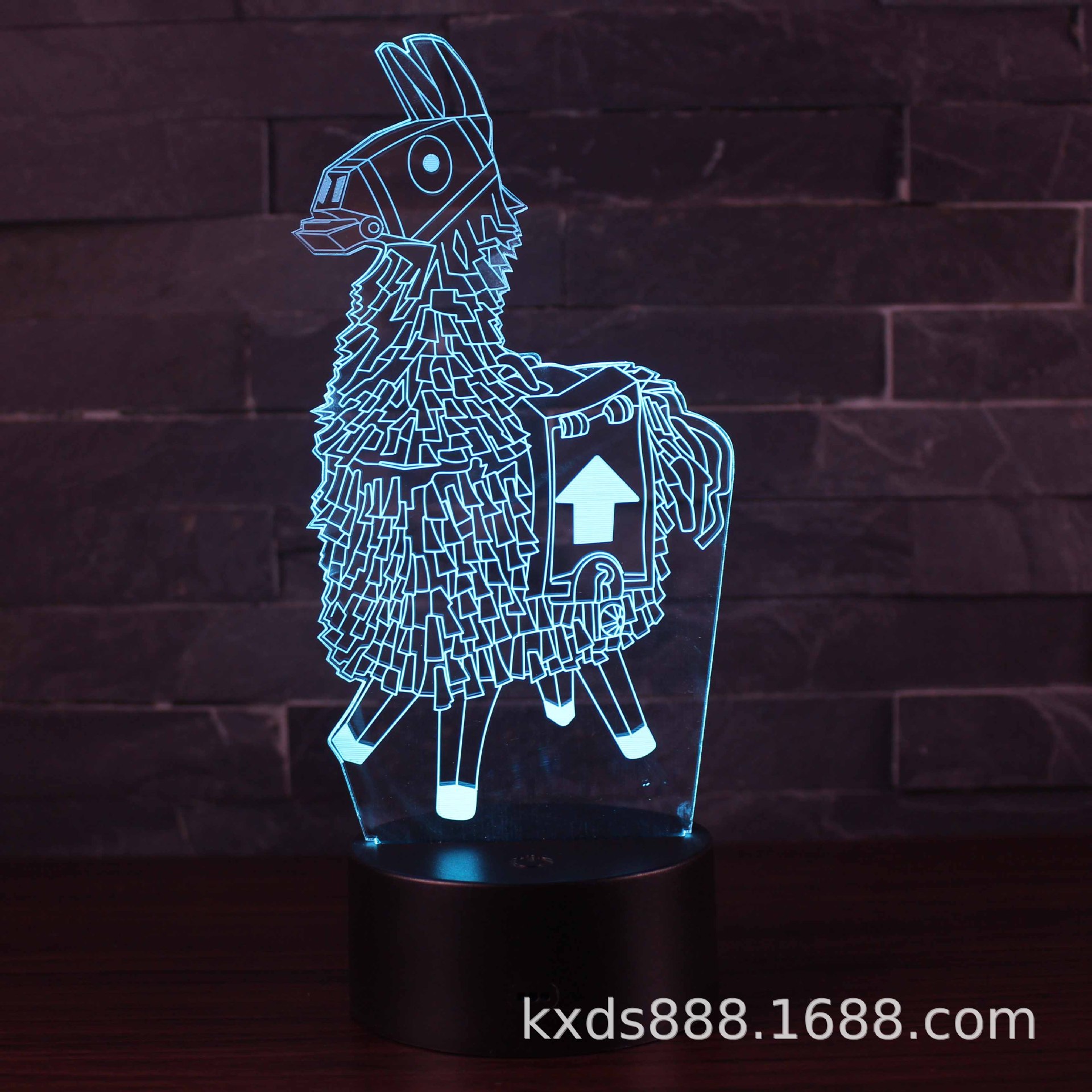 Picture of Kaixing Cross-border Exclusive Fortress Night Game Series 3D Nightlight LED Colorful Touch Remote Control Creative Table Lamp