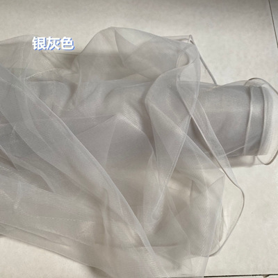 Picture of Cross-Border Tulle Wedding Chair Back Decoration Swiss Tulle Wedding Decoration Bamboo Chair White Tulle Ceiling Mesh Decoration Props