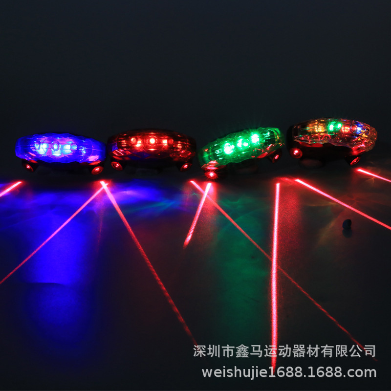 Factory wholesale mountain bike 5LED warning light night riding equipment accessories cubic laser bicycle taillight