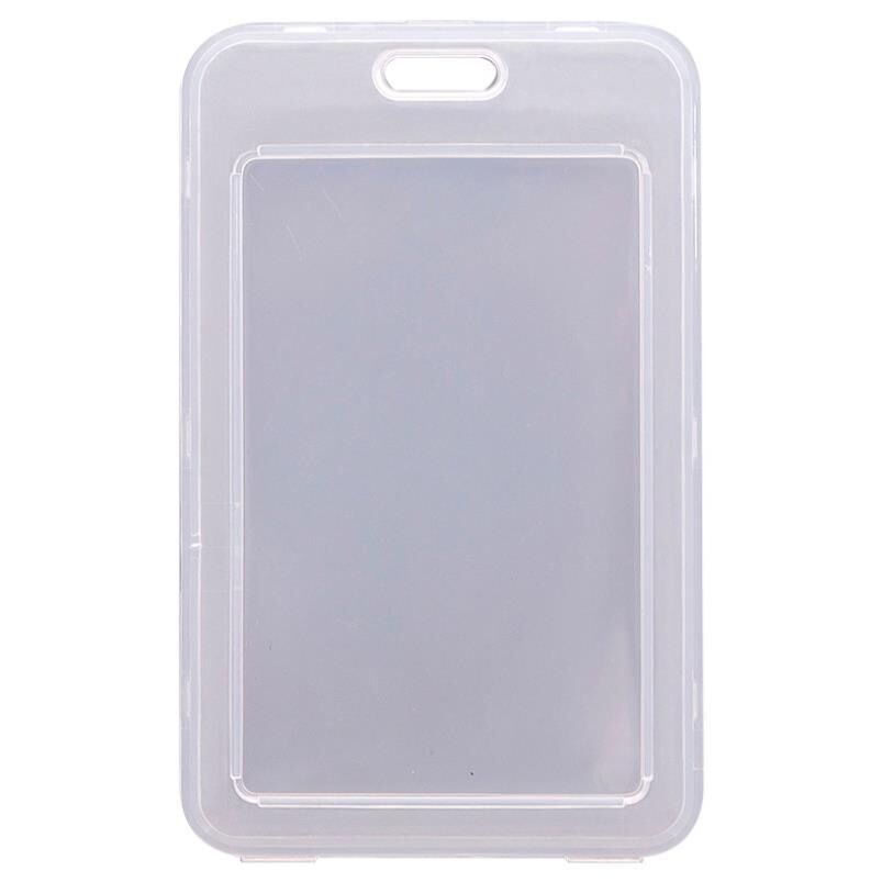 Picture of Transparent Card Holder Flip-type Campus Card Student Meal Card Bus Card Bank Card Access Control Work Factory Card Card Holder