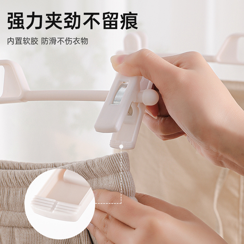 Picture of Trouser Rack Household Trouser Clip Seamless Clip Wardrobe Hanging Pants Storage Artifact Multifunctional Hanger for Underwear