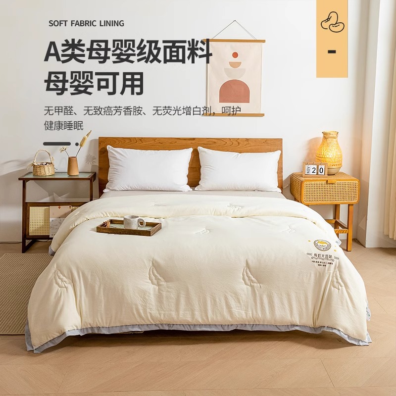 Picture of Soybean Fiber Quilt Winter Quilt Thickened Warm Winter Quilt Core Quilt Autumn Winter Quilt Spring and Autumn Quilt Single Winter
