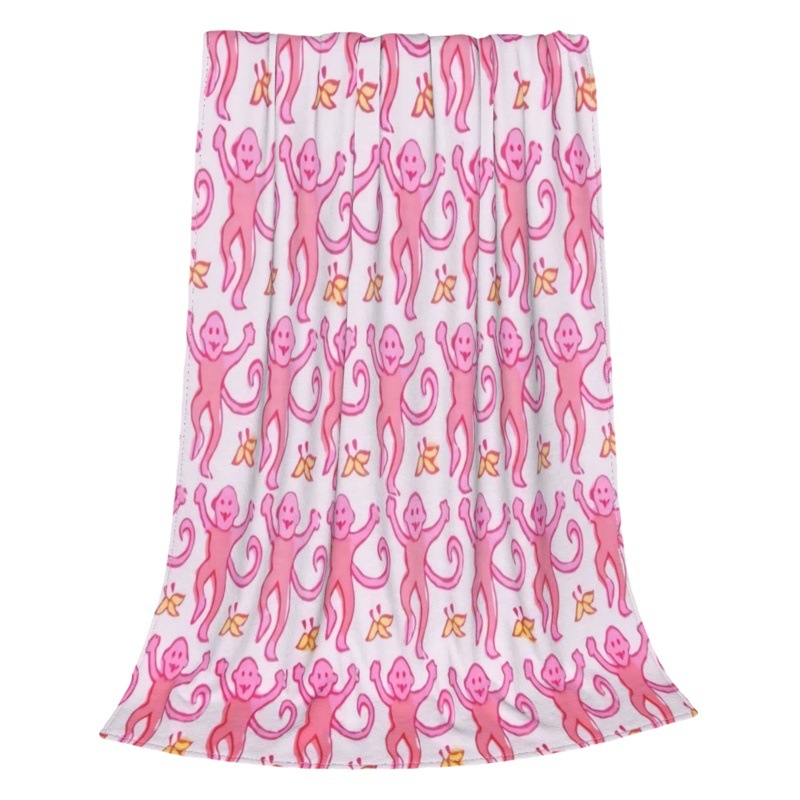 Cross-border printed nap sofa blanket soft and comfortable blanket flannel home bedroom air conditioning blanket cartoon graffiti