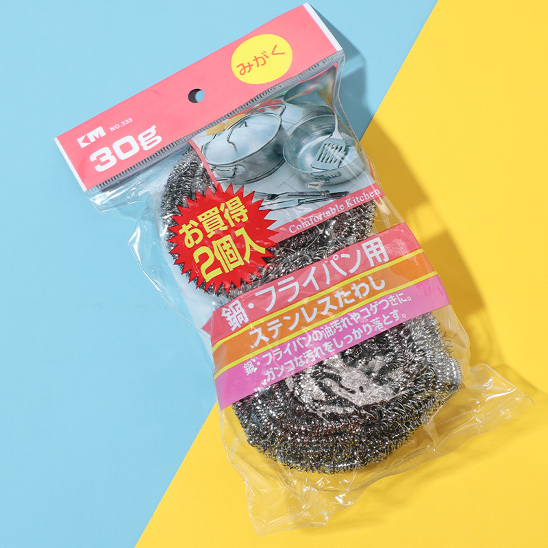 Picture of Stainless steel wire ball household rust-free kitchen artifact wire ball dishwashing brush pot cleaning ball wholesale