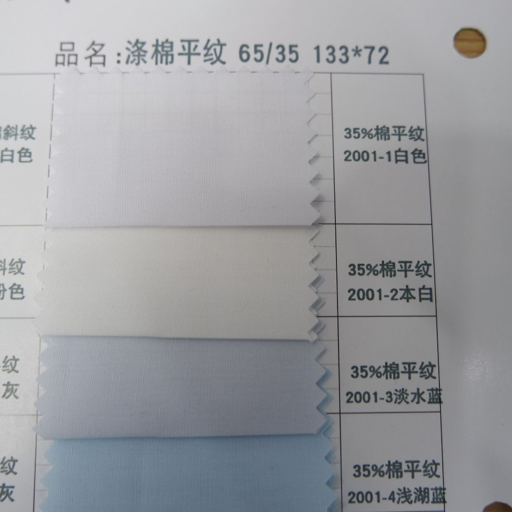 Factory spot wholesale full craft T/C 65/35 plain weave 133*72 twill overalls fabric tooling fabric