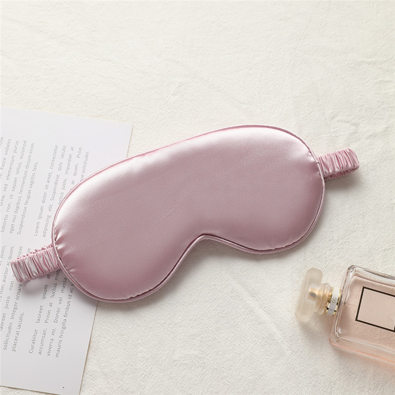 Picture of New double-sided artificial silk eye mask sleep elastic travel lunch break eye mask printed aviation eye mask wholesale
