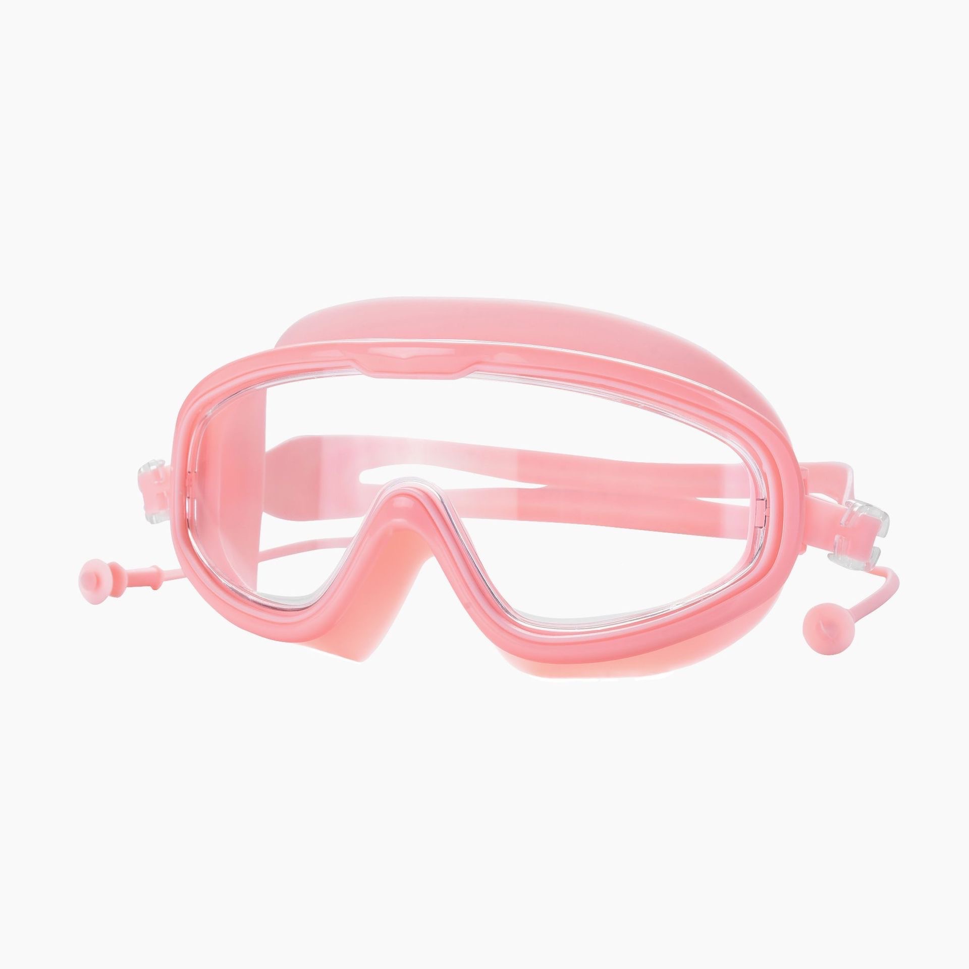 Picture of Silicone Goggles HD Swimming Goggles Anti-fog HD Eye-free Adult Swimming Goggles Silicone Earplugs Large Frame Swimming Goggles Waterproof