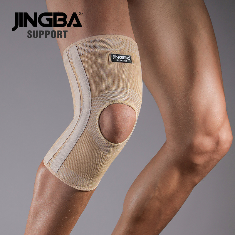 Jingba Sports Knee Pads Spring Support Knee Pads Outdoor Mountaineering Running Fitness Basketball Protection Manufacturer Wholesale