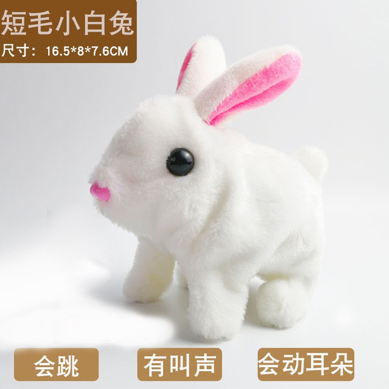 Picture of Toy dog plush electric small children simulation Teddy will walk will call baby boys and girls 1-6 years old cross-border