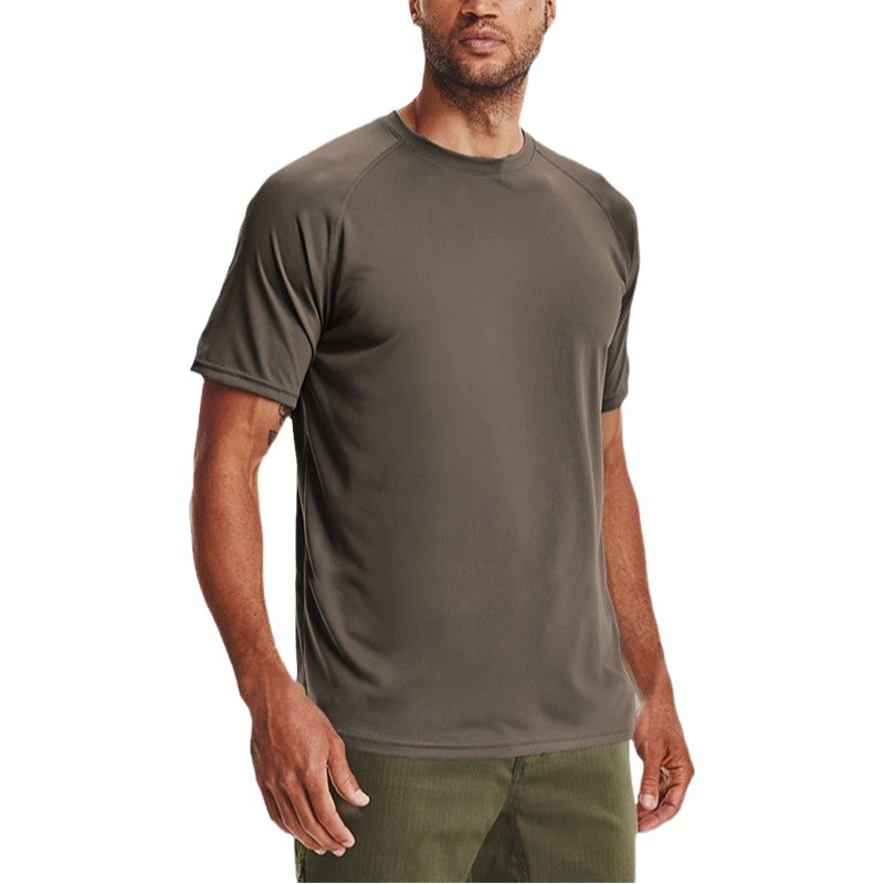 Summer ice silk quick-drying short-sleeved T-shirt men's loose breathable thin half-sleeve running fitness training sports top