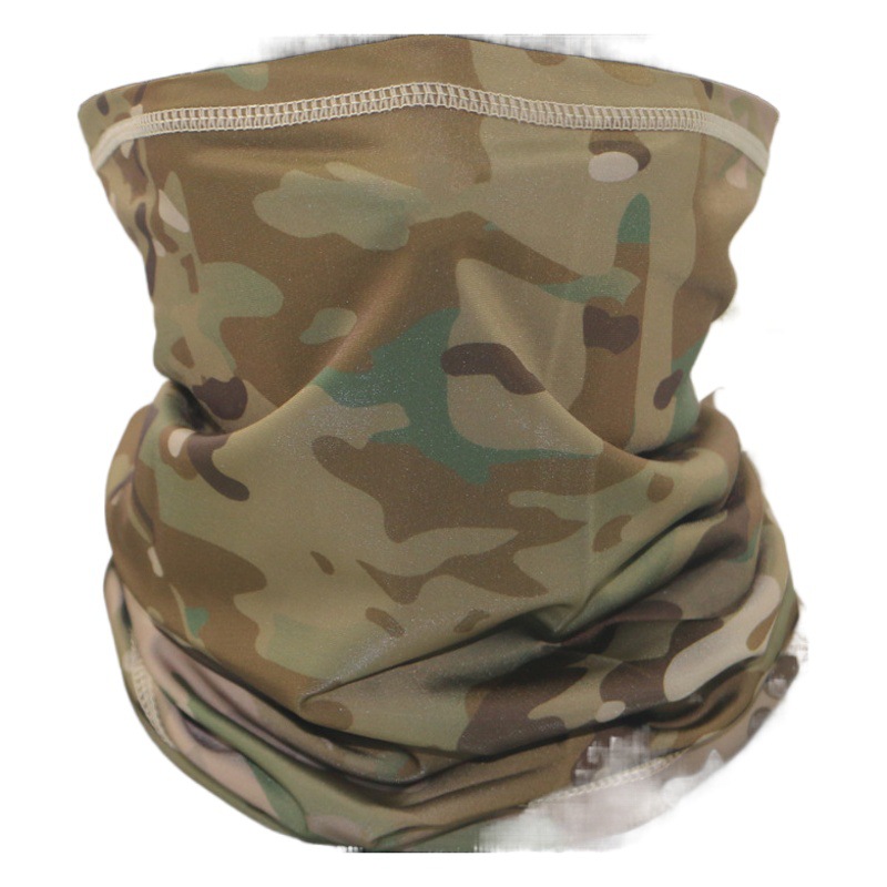 Camouflage Ice Silk Scarf Multifunctional Magic Headscarf Quick-drying Outdoor Cool Riding Military Fan Tactical Mask