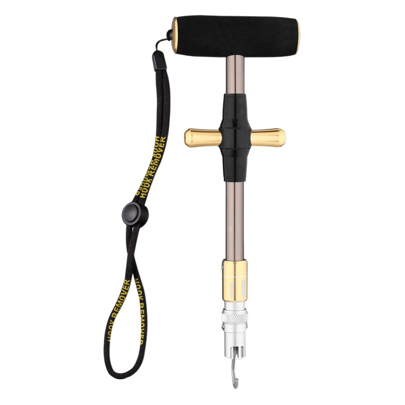 Portable hook picker T-type aluminum alloy hook picker with lock opening and closing deep throat large object unhooking device outdoor in stock