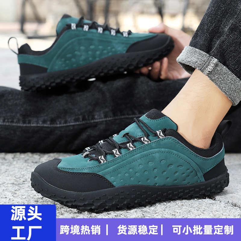 Autumn foreign trade large-size wide-toe outdoor hiking shoes, barefoot wide-toe shoes, Xiyin casual hiking shoes wholesale