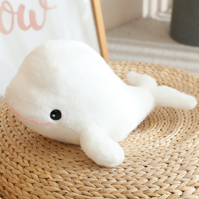 Picture of Little Beluga Sea Animal Plush Toy Dolphin Shark Killer Whale Doll Children's Gift Grasp Wedding Doll