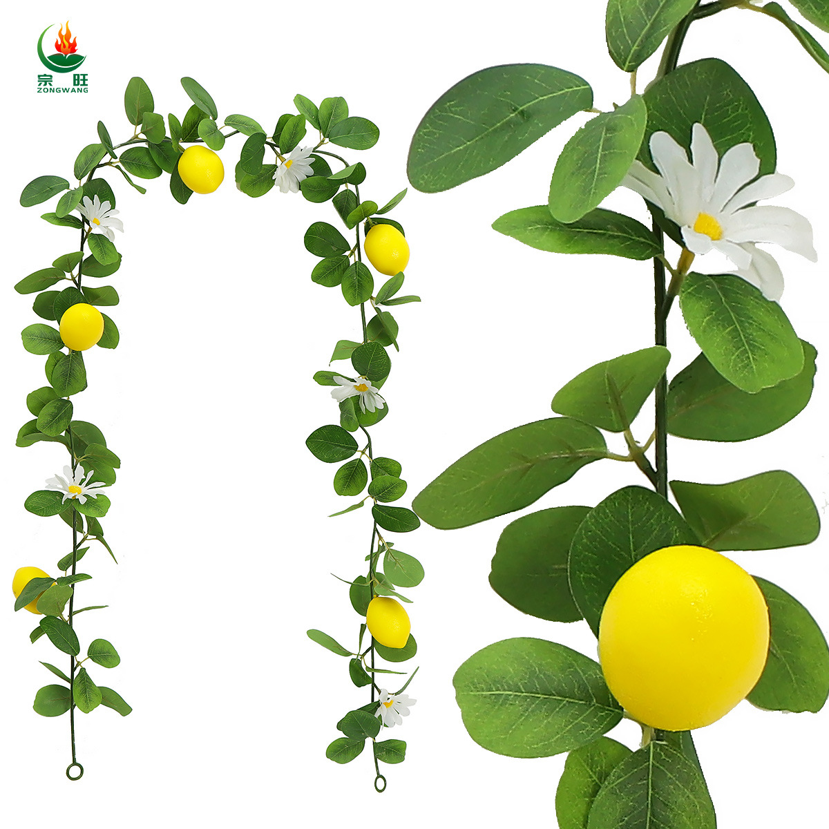 Artificial lemon rattan Amazon lemon decoration green plant simulation Vine home table simulation lemon Rattan