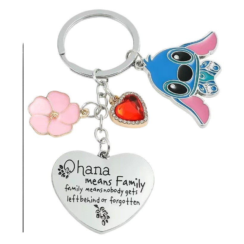 European and American Cross-Border New Product Anime Blue Bear Cute Keychain Pendant Fashion Cartoon Creative Accessories Pendant